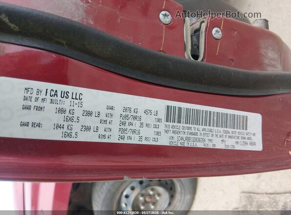 1C4NJRBB1GD636354 2016 JEEP PATRIOT Red Widok komory silnika