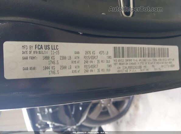 1C4NJRBB5GD631898 2016 JEEP PATRIOT Черный Вид подкапотного пространства