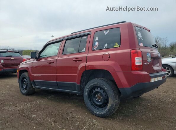 1C4NJRBB8GD614190 2016 JEEP PATRIOT Maroon Trasero izquierdo