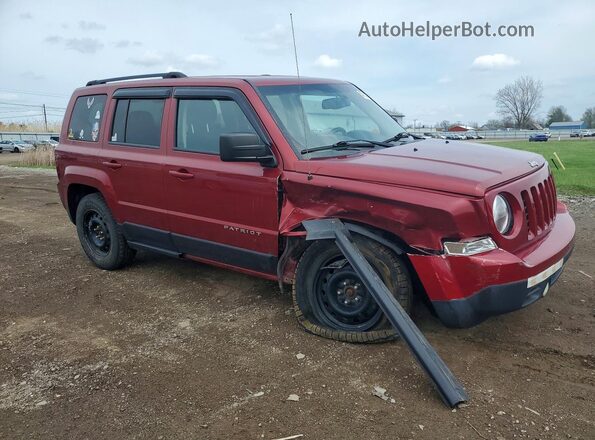 1C4NJRBB8GD614190 2016 JEEP PATRIOT Maroon Delantero derecho