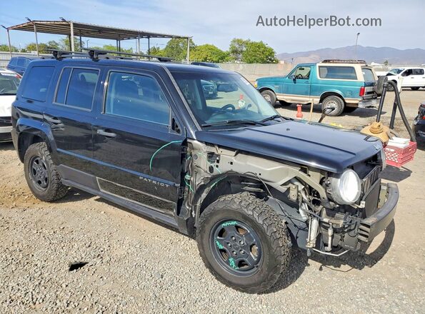 1C4NJRBB8HD212705 2017 JEEP PATRIOT Черный Передняя правая четверть
