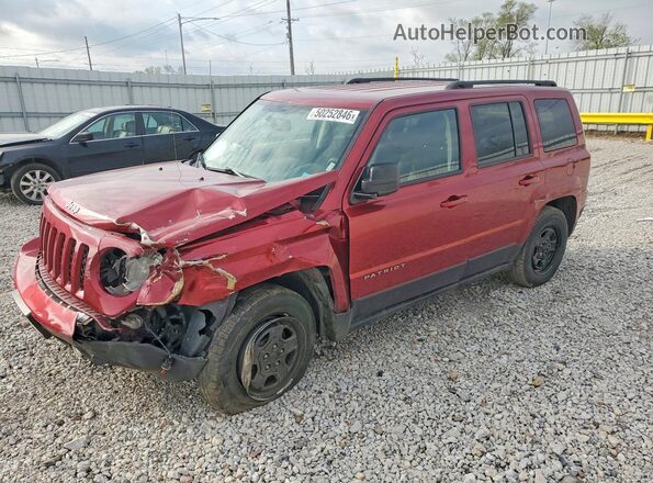 1C4NJRBB9GD682806 2016 JEEP PATRIOT Темно-бордовый Передняя левая четверть