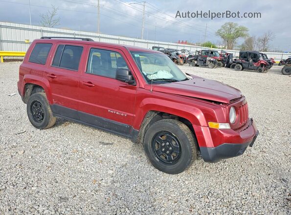 1C4NJRBB9GD682806 2016 JEEP PATRIOT Темно-бордовый Передняя правая четверть