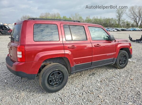 1C4NJRBB9GD682806 2016 JEEP PATRIOT Темно-бордовый Задняя правая четверть