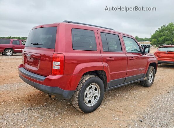 1C4NJRBB9HD138775 2017 JEEP PATRIOT Бордовый Задняя правая четверть