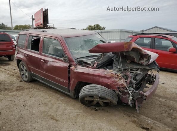 1C4NJRFB4GD619400 2016 JEEP PATRIOT Maroon Przód prawy
