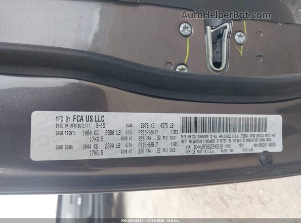 1C4NJRFB6GD545218 2016 JEEP PATRIOT Gray Engine compartment view
