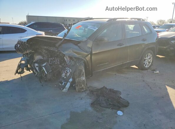 1C4PJLAB0GW160304 2016 JEEP CHEROKEE Green Առջևի ձախ երեք քառորդ տեսարան