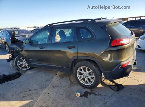 1C4PJLAB0GW160304 2016 JEEP CHEROKEE Green Հետևի ձախ