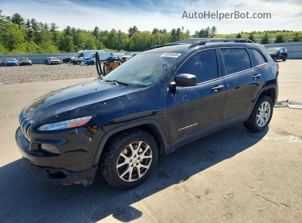 1C4PJLAB0GW171674 2016 JEEP CHEROKEE Черный Передняя левая четверть