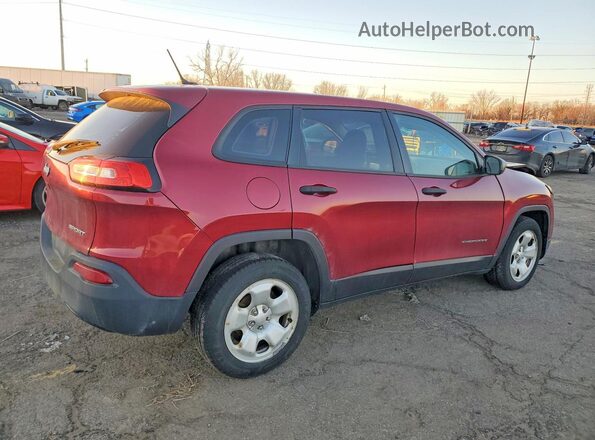 1C4PJLAB0GW178253 2016 JEEP CHEROKEE Red Tył prawy