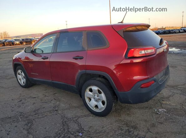 1C4PJLAB0GW178253 2016 JEEP CHEROKEE Red Tył lewy