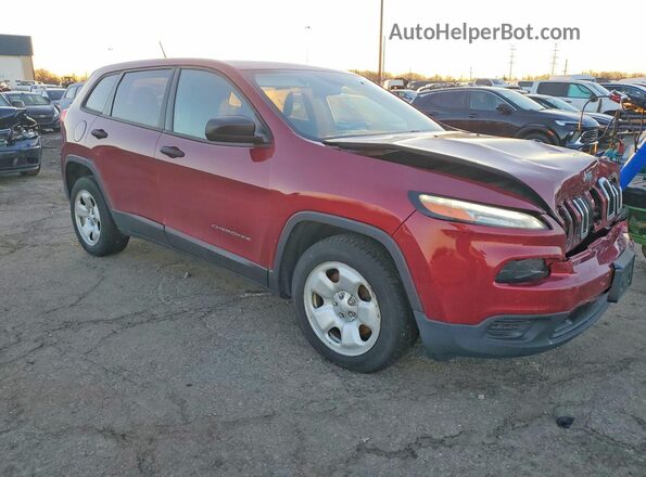 1C4PJLAB0GW178253 2016 JEEP CHEROKEE Red Przód prawy