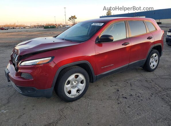 1C4PJLAB0GW178253 2016 JEEP CHEROKEE Red Przód lewy