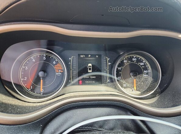 1C4PJLAB0GW329799 2016 JEEP CHEROKEE Черный Вид щитка приборов