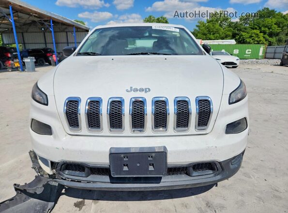 1C4PJLAB1GW259245 2016 JEEP CHEROKEE White Front view