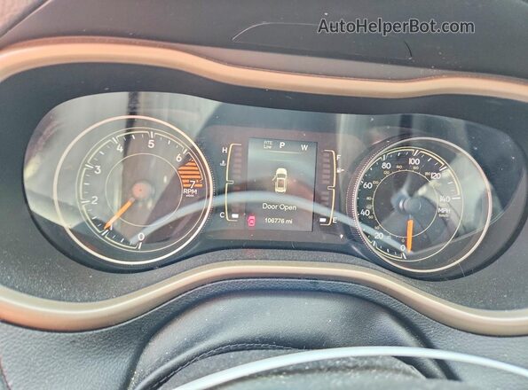 1C4PJLAB1GW259245 2016 JEEP CHEROKEE White Instrument cluster view