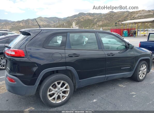 1C4PJLAB1HD231314 2017 JEEP CHEROKEE Черный Вид задней части салона