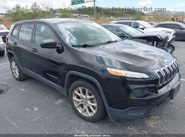 1C4PJLAB1HD231314 2017 JEEP CHEROKEE Черный Передняя правая четверть