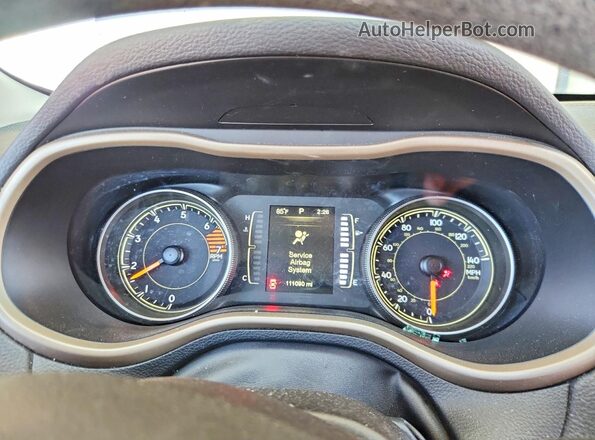 1C4PJLAB2GW207395 2016 JEEP CHEROKEE Белый Вид щитка приборов
