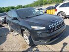 2016 Jeep Cherokee Sport Black vin: 1C4PJLAB3GW207308