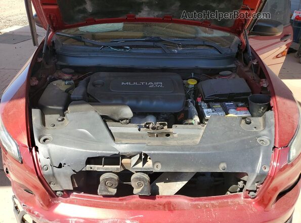 1C4PJLAB5GW346887 2016 JEEP CHEROKEE Темно-бордовый Вид задней части салона