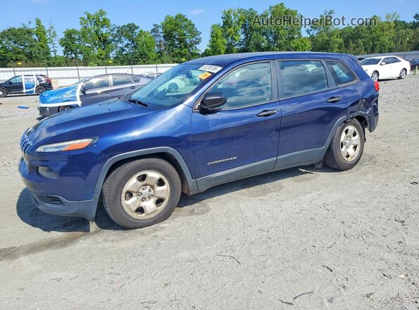1C4PJLAB6GW126920 2016 JEEP CHEROKEE Blue Передня ліва чверть
