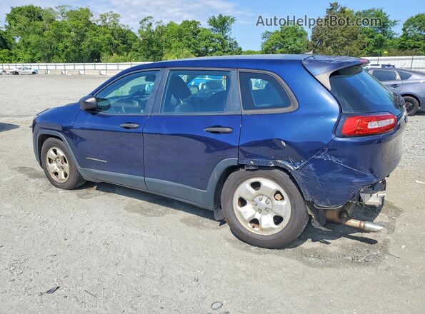 1C4PJLAB6GW126920 2016 JEEP CHEROKEE Blue Задня ліва чверть