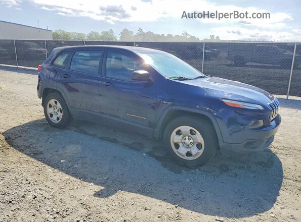 1C4PJLAB6GW126920 2016 JEEP CHEROKEE Blue Передня права чверть