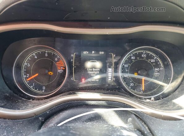 1C4PJLAB6GW126920 2016 JEEP CHEROKEE Blue Вид щитка приладів