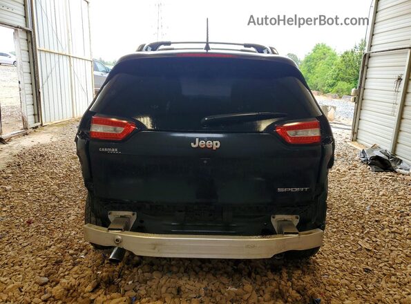 1C4PJLAB6GW189662 2016 JEEP CHEROKEE Black Հետևի տեսք