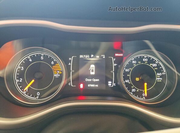 1C4PJLAB6GW189662 2016 JEEP CHEROKEE Black Սարքավորումների վահանակի տեսք