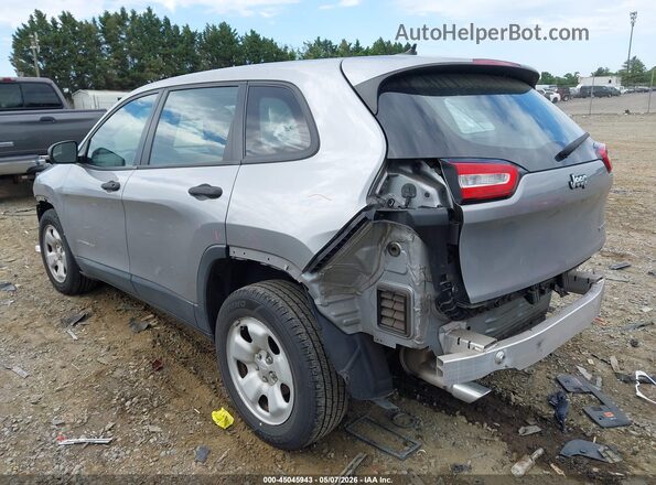 1C4PJLAB6HW548672 2017 JEEP CHEROKEE Серебряный Задняя левая четверть