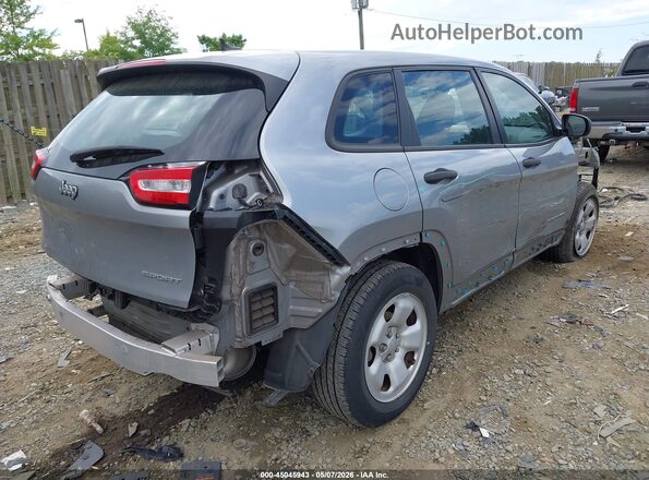 1C4PJLAB6HW548672 2017 JEEP CHEROKEE Серебряный Задняя правая четверть