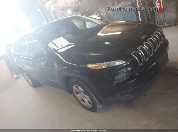 1C4PJLAB7HW580689 2017 JEEP CHEROKEE Black წინა მარჯვენა