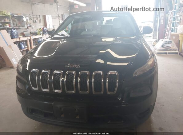 1C4PJLAB7HW580689 2017 JEEP CHEROKEE Black ხელსაწყოთა პანელის ხედი