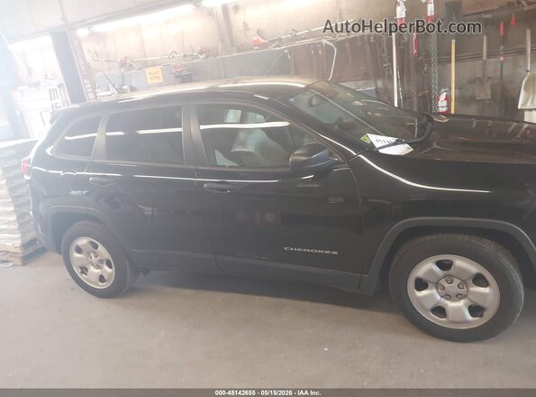 1C4PJLAB7HW580689 2017 JEEP CHEROKEE Black უკანა სალონის ხედი