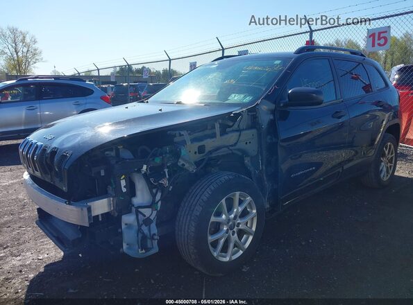 1C4PJLAB9GW222721 2016 JEEP CHEROKEE Черный Передняя левая четверть