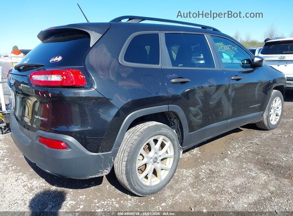 1C4PJLAB9GW222721 2016 JEEP CHEROKEE Черный Задняя правая четверть