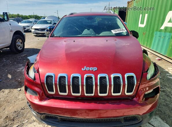 1C4PJLCB1GW284255 2016 JEEP CHEROKEE Бордовый Вид спереди