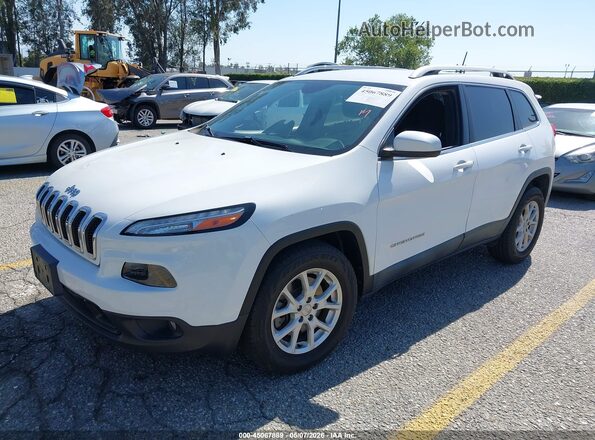 1C4PJLCB2JD524321 2018 JEEP CHEROKEE White წინა მარცხენა ხედი სამი მეოთხედიდან