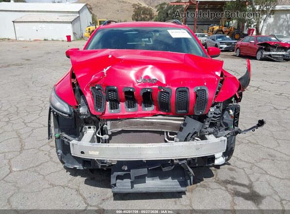 1C4PJLCB4JD620306 2018 JEEP CHEROKEE Красный Вид задней части салона