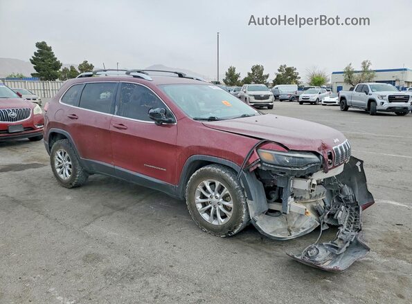 1C4PJLCB4KD284996 2019 JEEP CHEROKEE Бордовый Передняя правая четверть