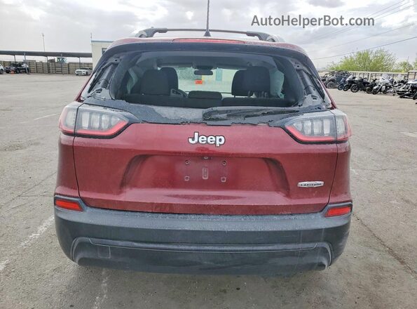 1C4PJLCB4KD284996 2019 JEEP CHEROKEE Бордовый Вид сзади