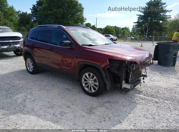 1C4PJLCB4KD487421 2019 JEEP CHEROKEE Красный Передняя правая четверть
