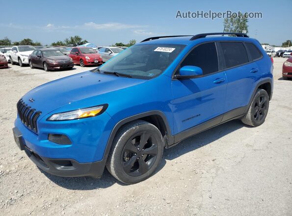 1C4PJLCB5JD538617 2018 JEEP CHEROKEE Blue Przód lewy
