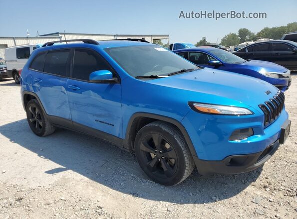 1C4PJLCB5JD538617 2018 JEEP CHEROKEE Blue Przód prawy