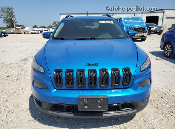 1C4PJLCB5JD538617 2018 JEEP CHEROKEE Blue Widok z przodu