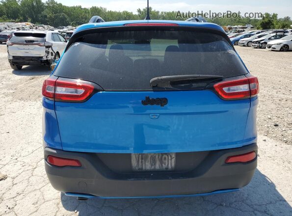1C4PJLCB5JD538617 2018 JEEP CHEROKEE Blue Widok z tyłu