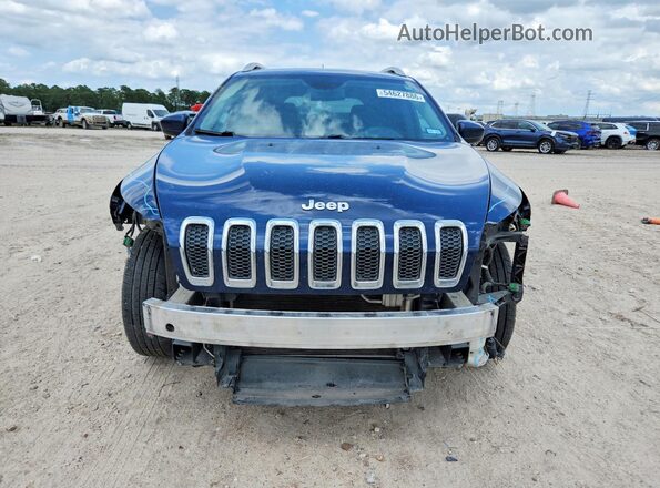 1C4PJLCB6JD524872 2018 JEEP CHEROKEE Blue Դիմացի տեսք